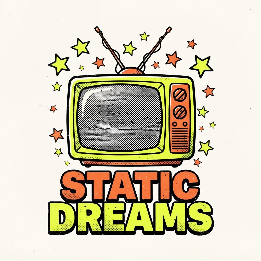 STATIC DREAMS — digital t-shirt print design